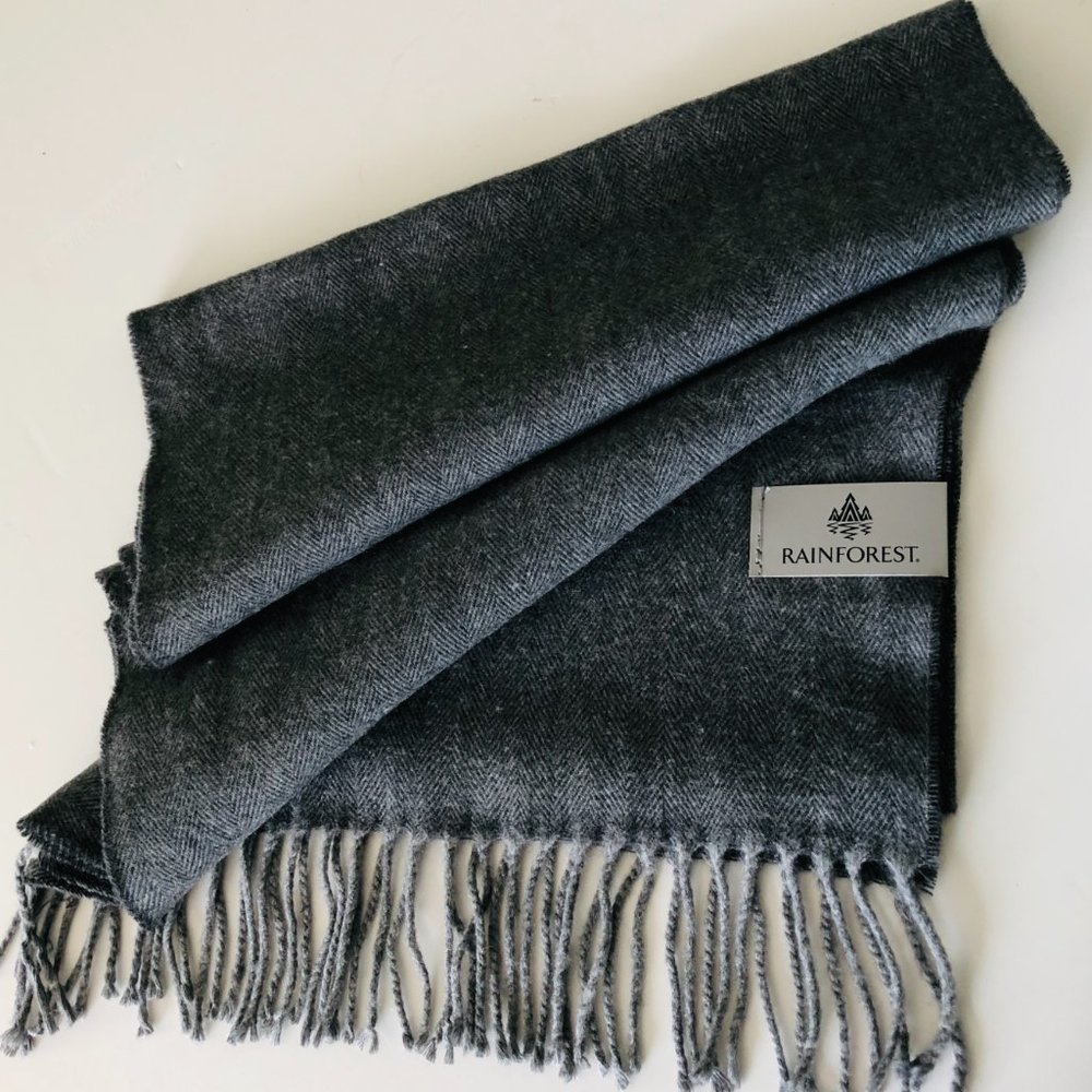 RAINFOREST Scarf with 3" Fringe NWT